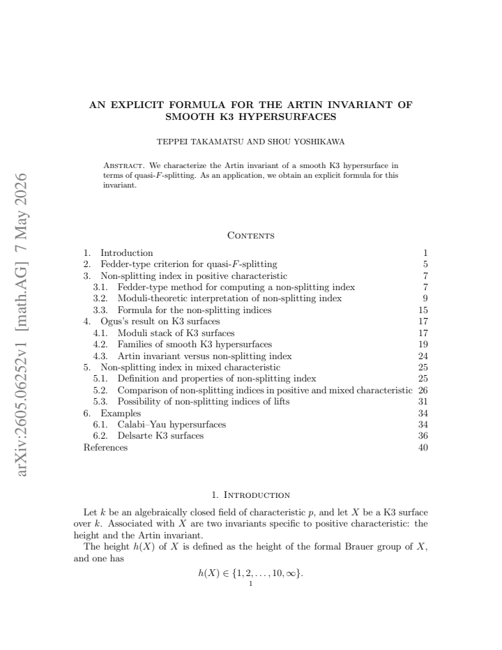 First page