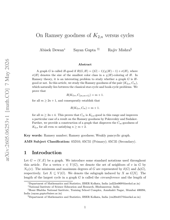 First page