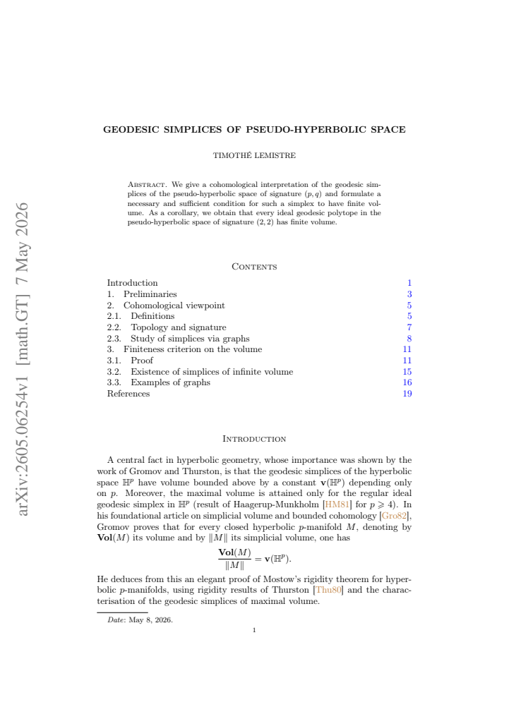 First page