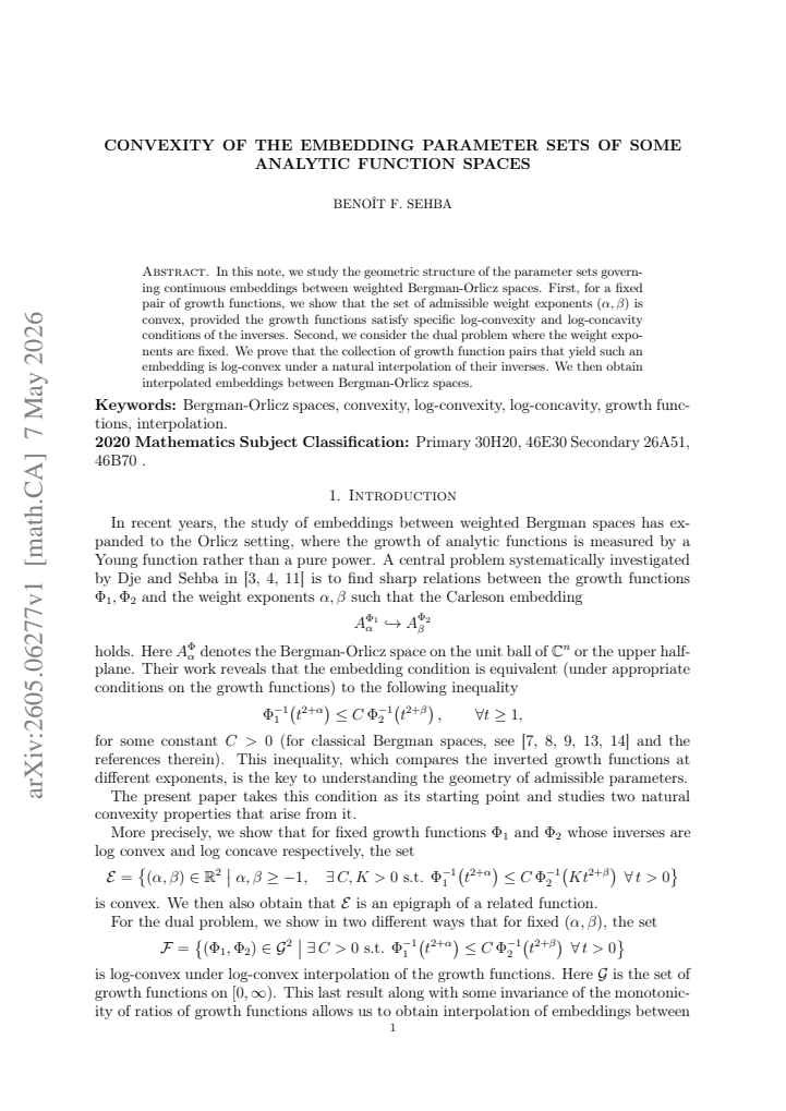 First page