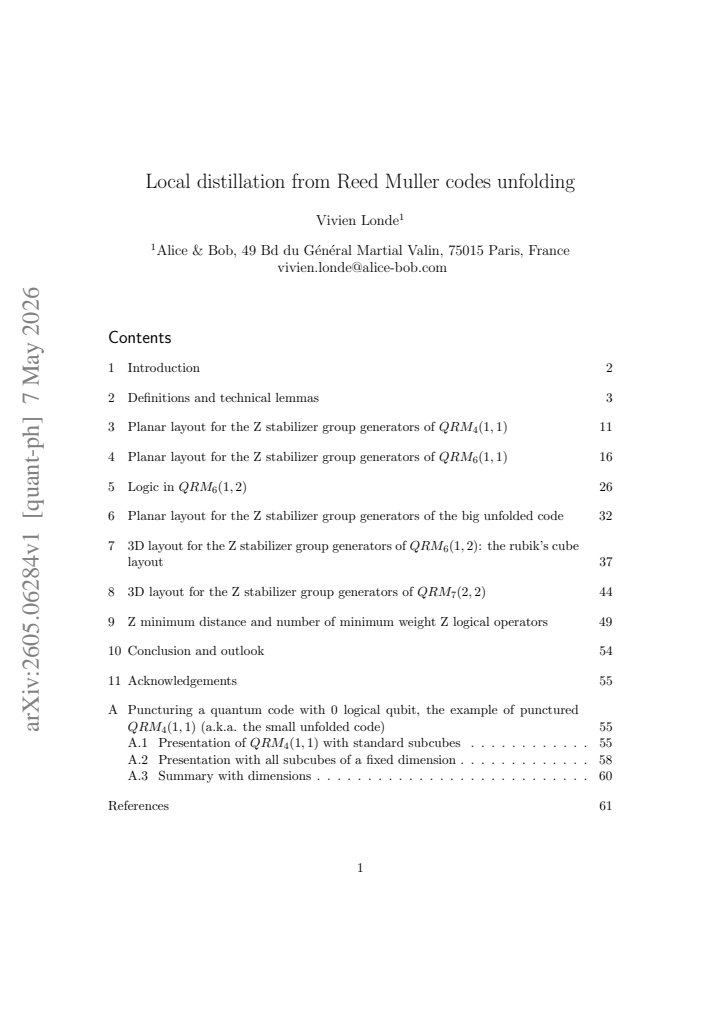 First page