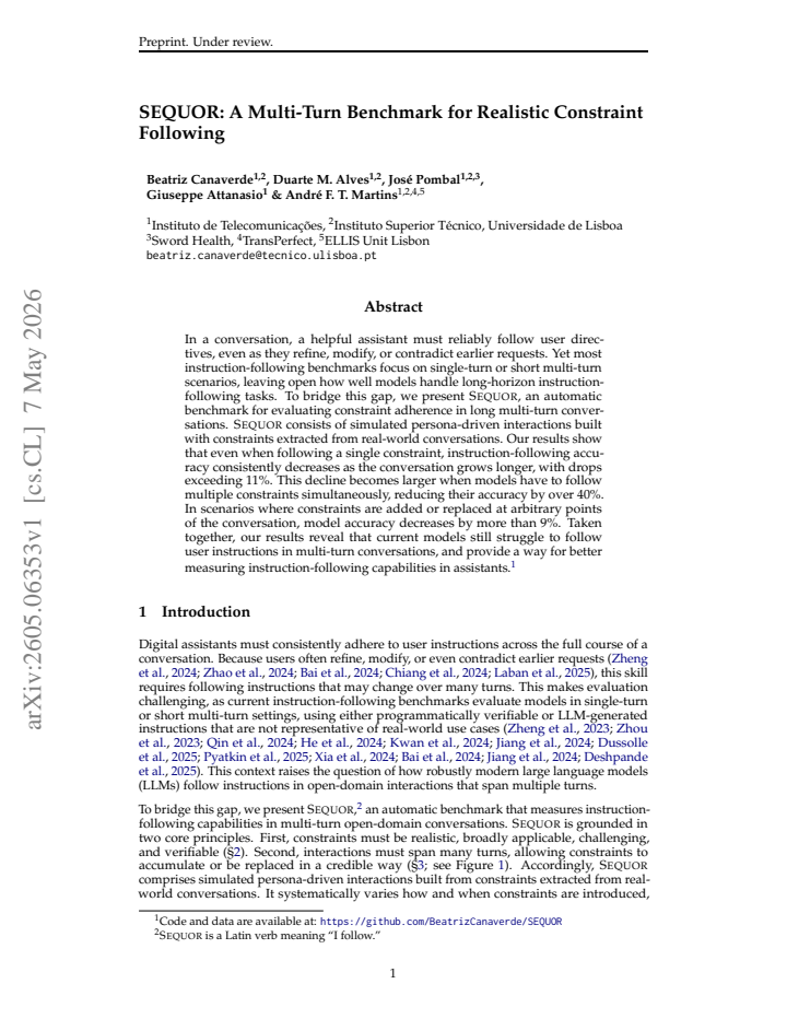 First page