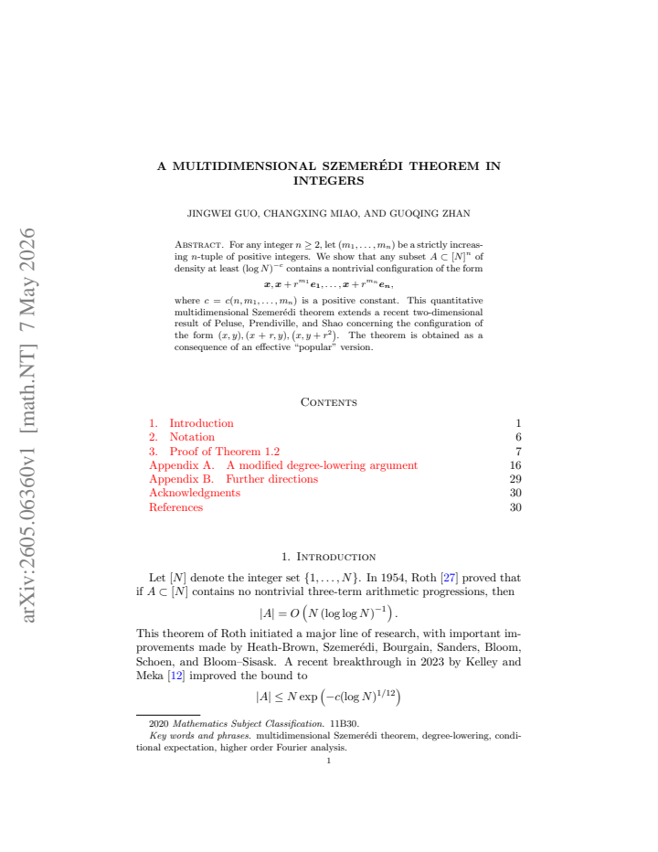 First page