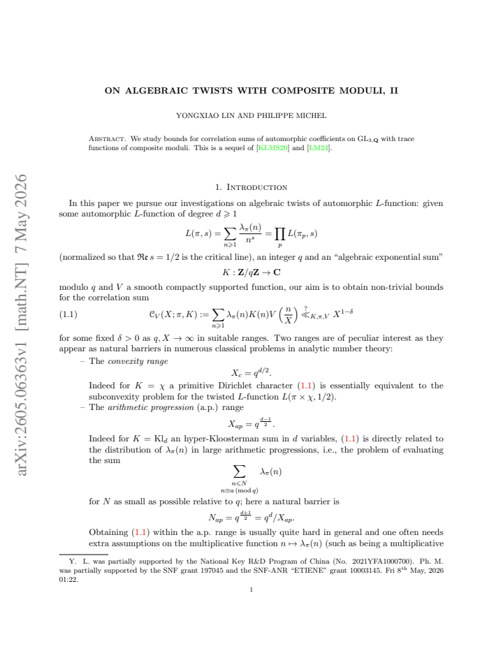 First page
