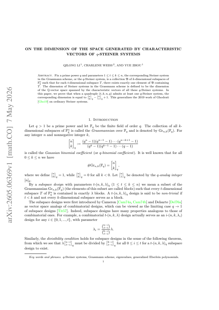 First page
