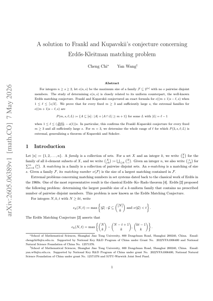First page
