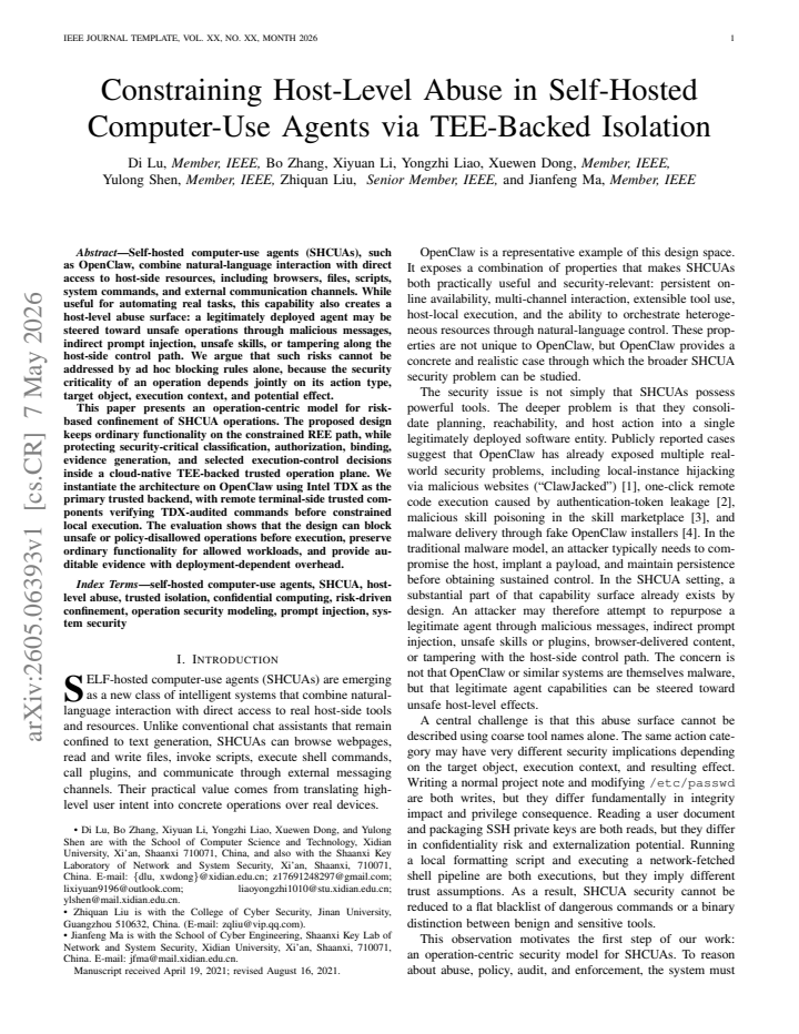 First page