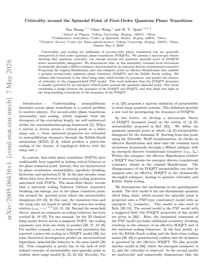 First page