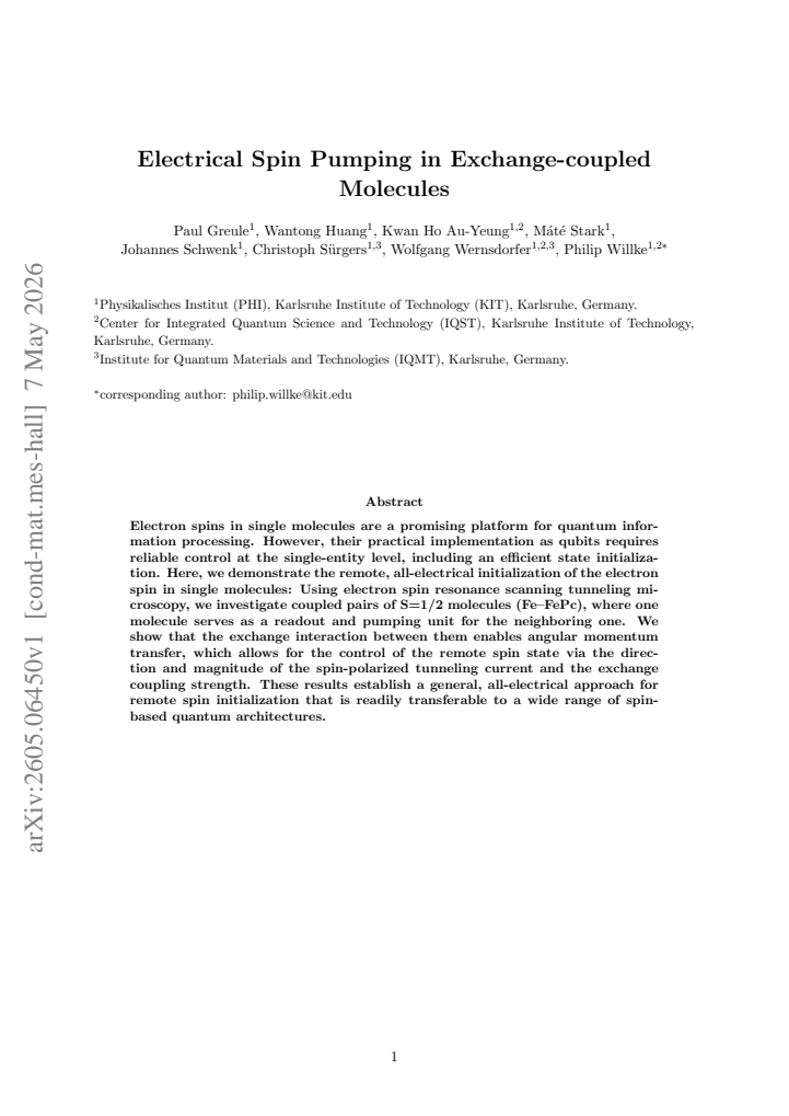 First page