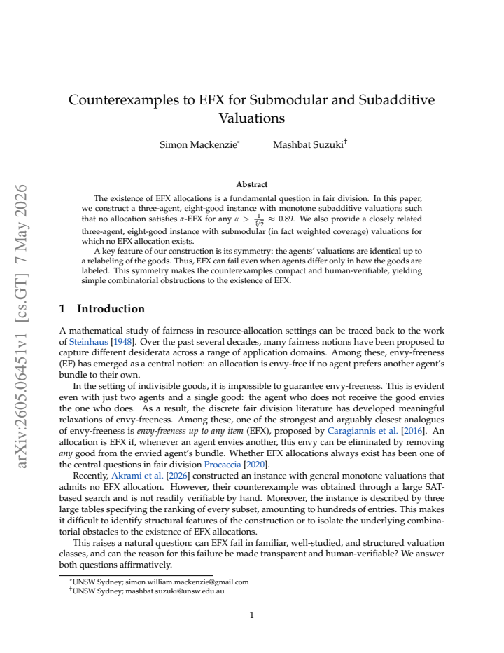 First page