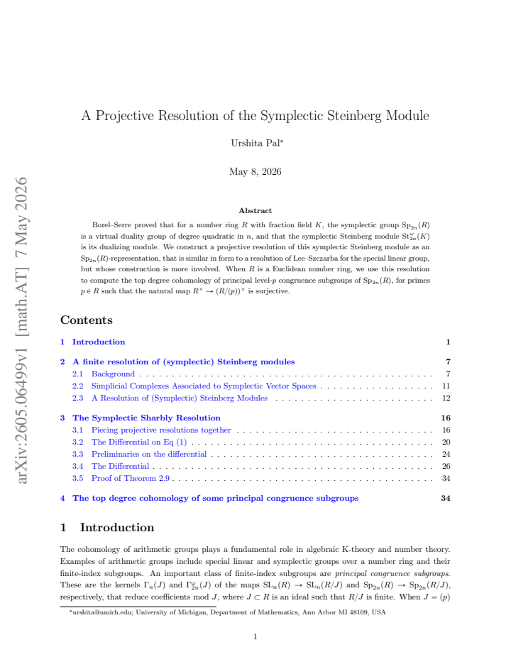 First page