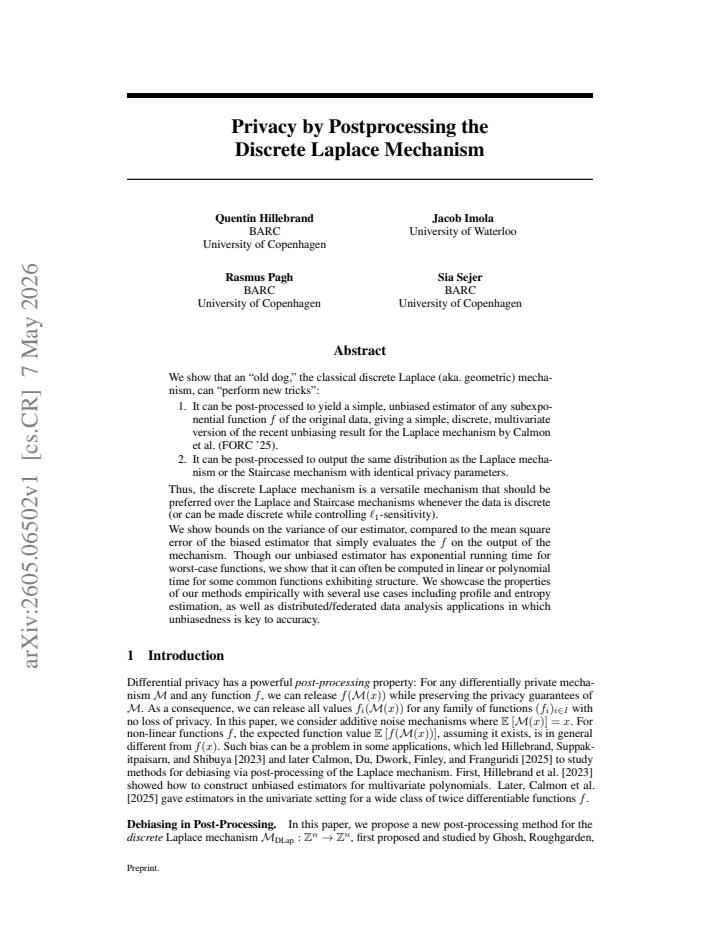 First page