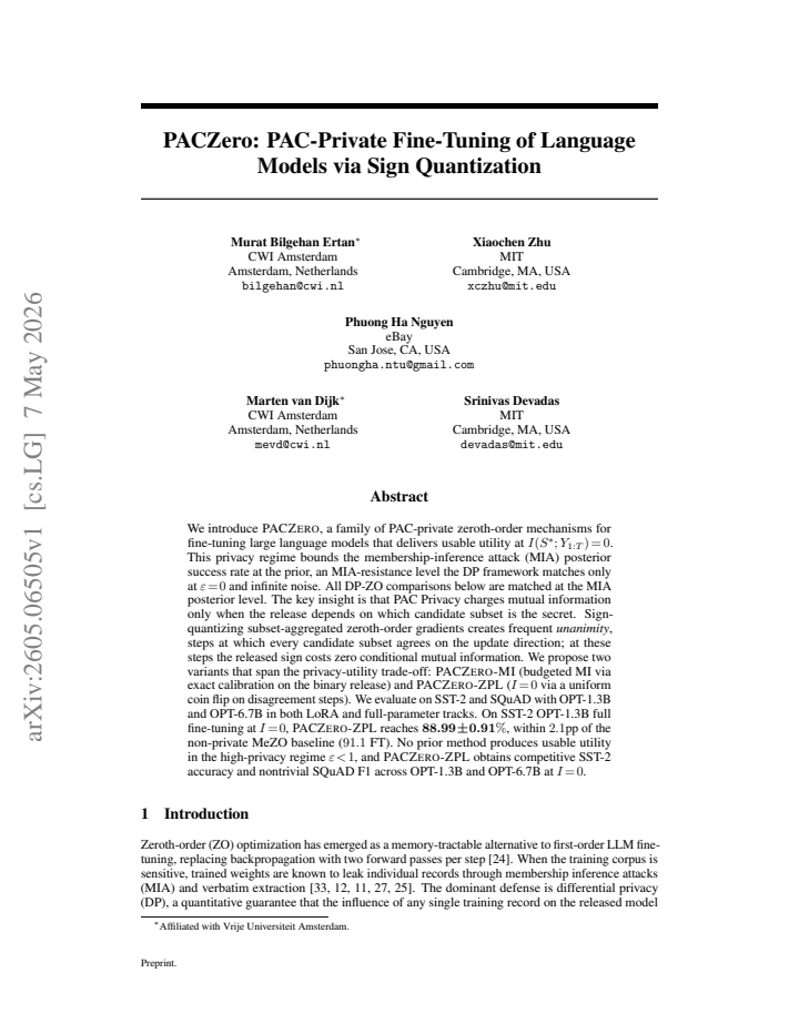 First page