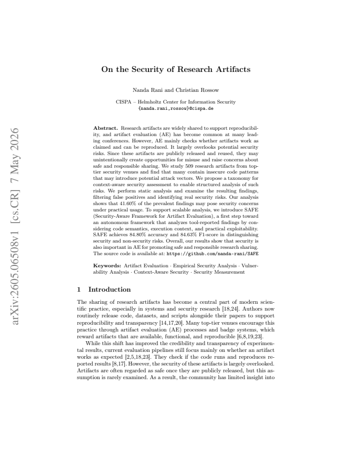 First page