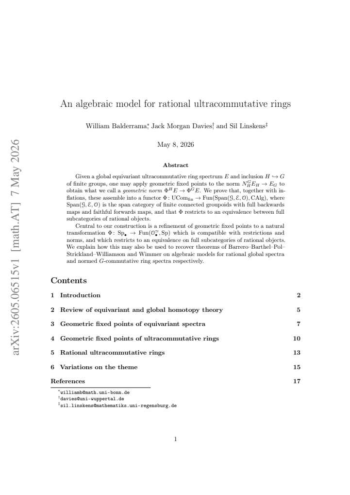 First page