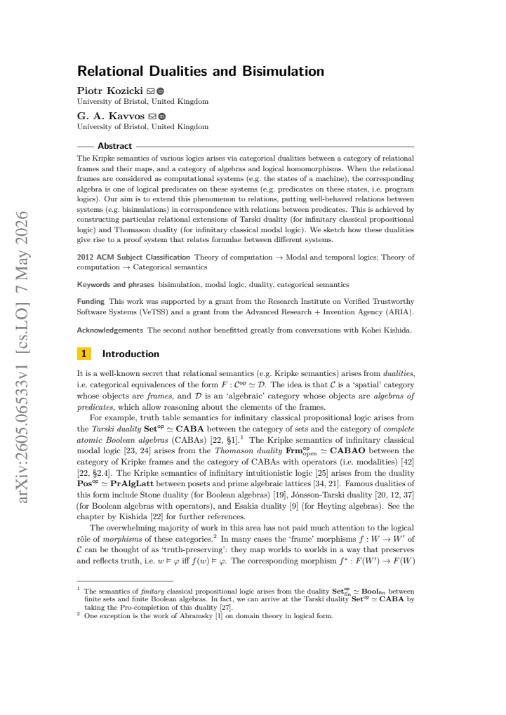 First page