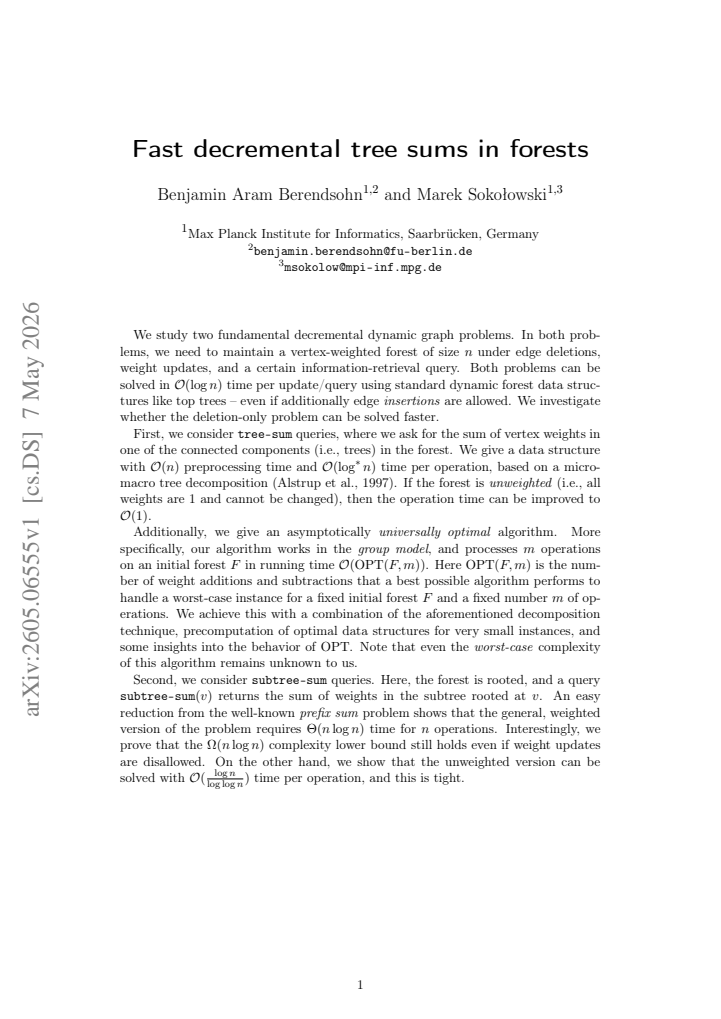 First page