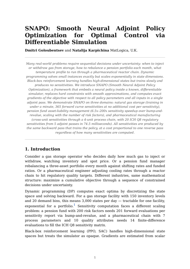 First page