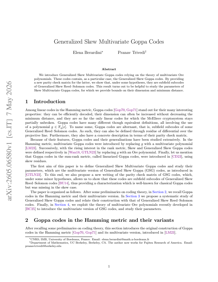 First page