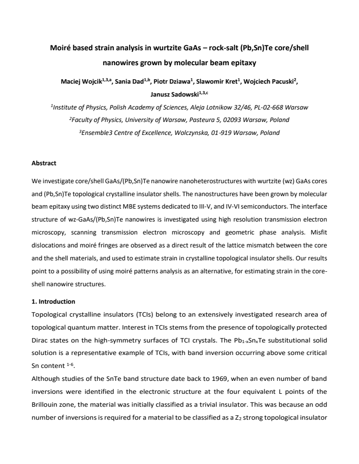 First page