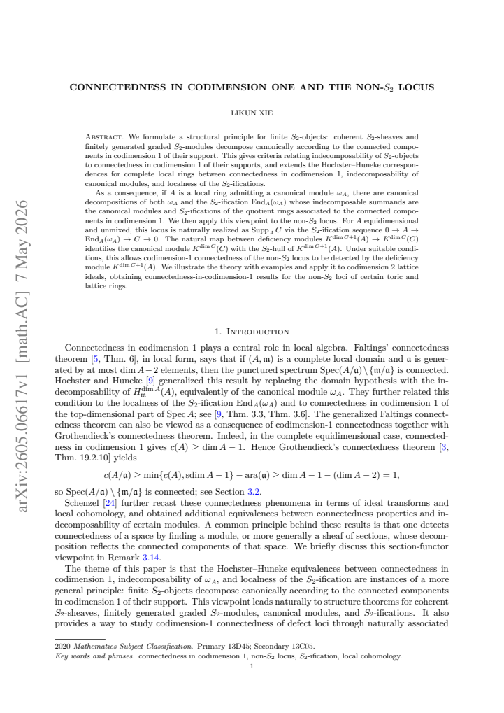 First page