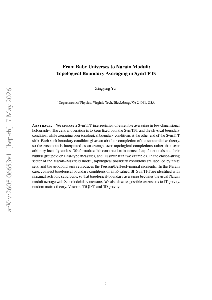 First page