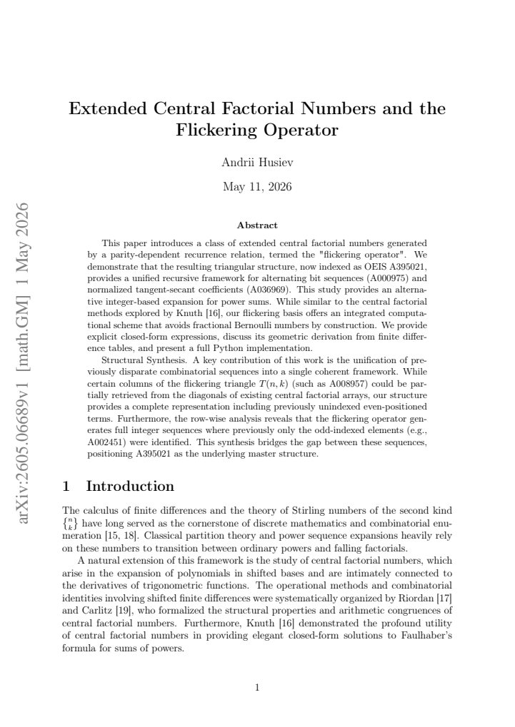First page