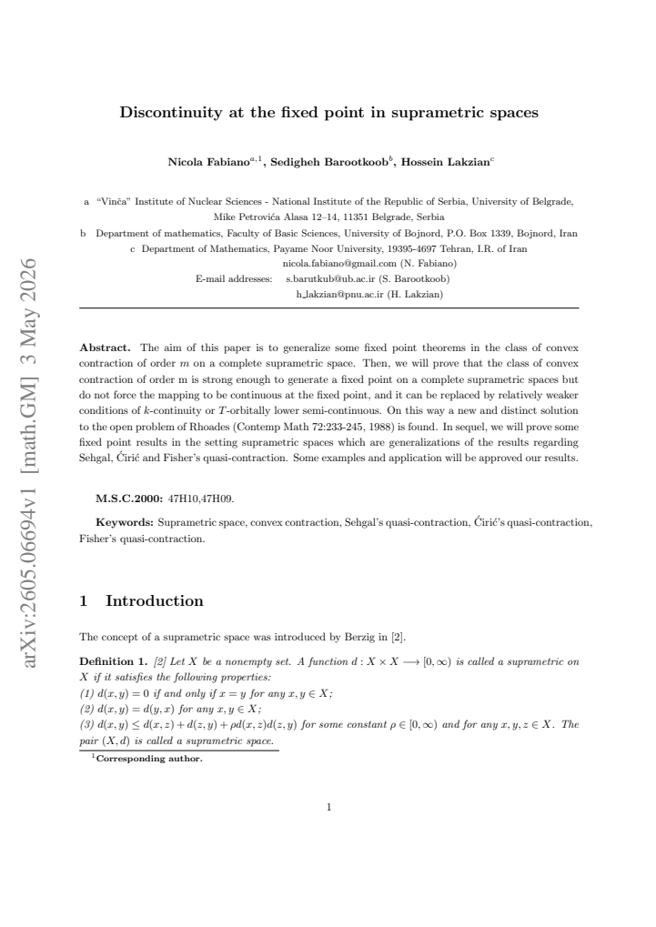 First page