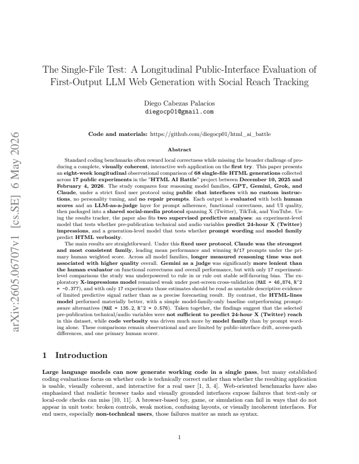 First page