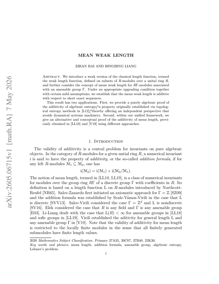 First page