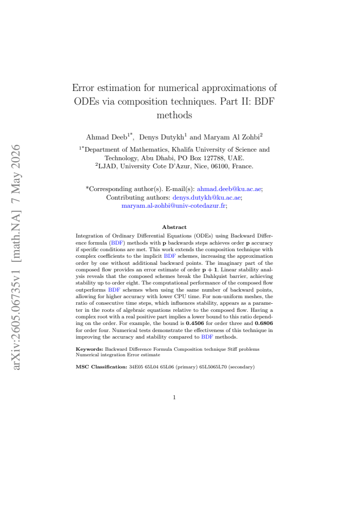 First page