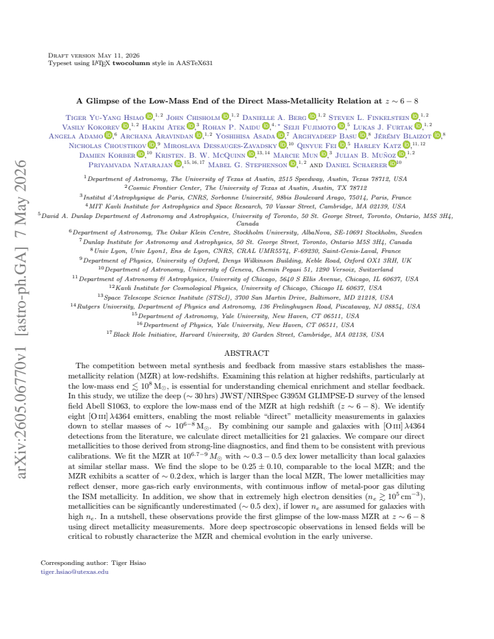 First page