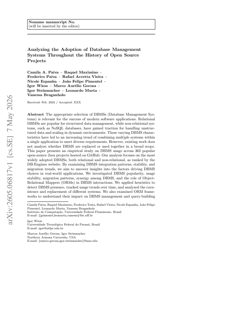 First page