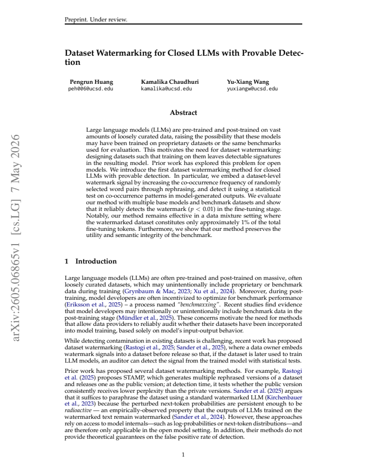 First page