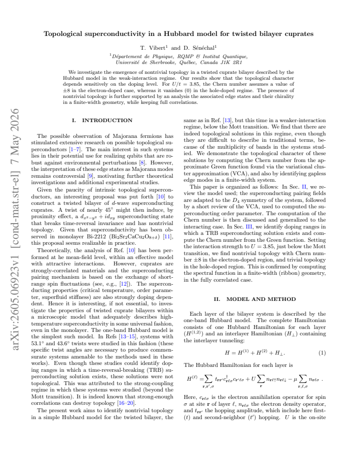 First page