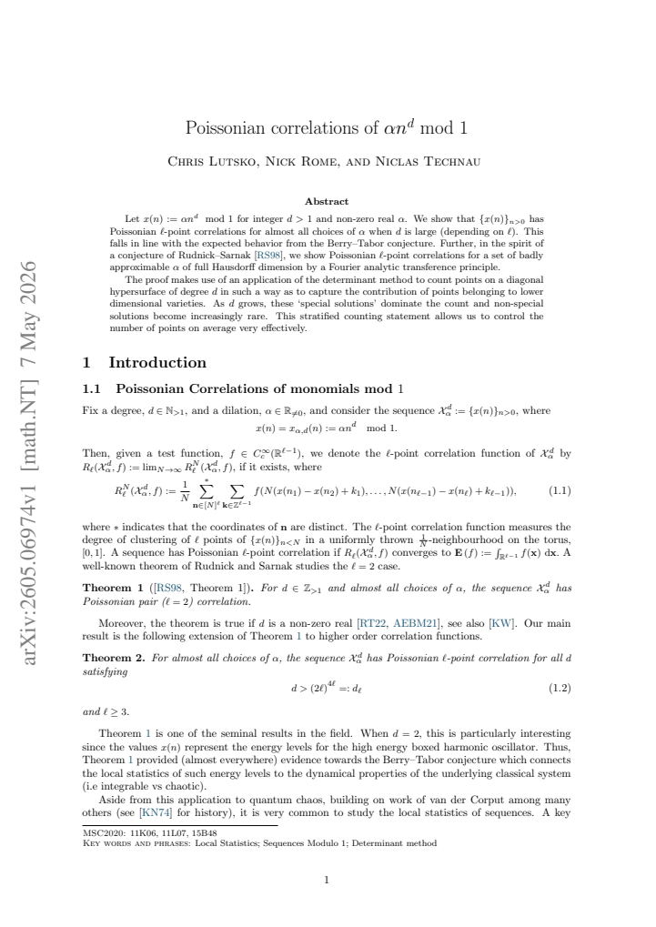 First page