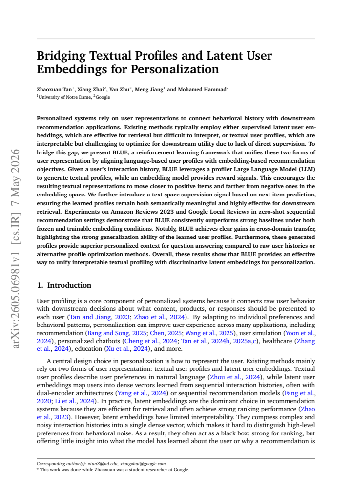 First page