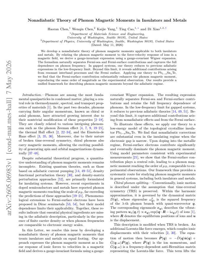 First page