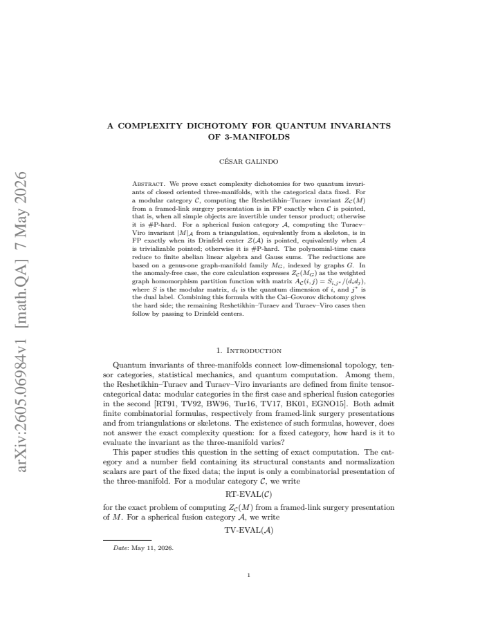 First page