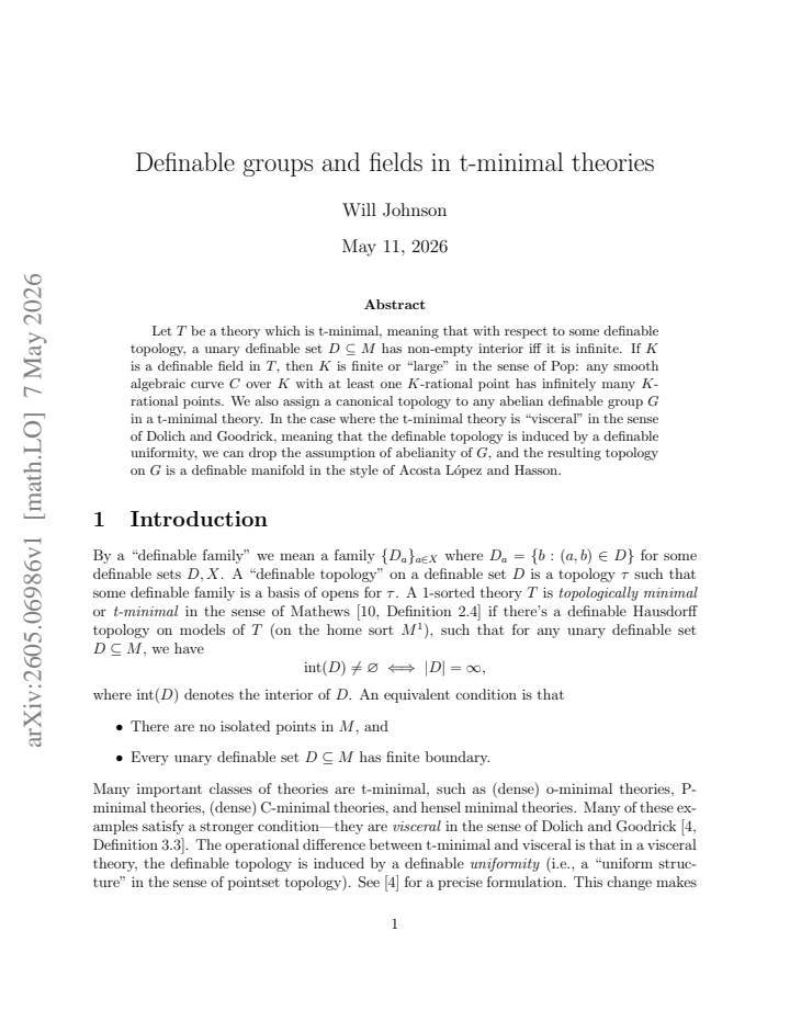 First page