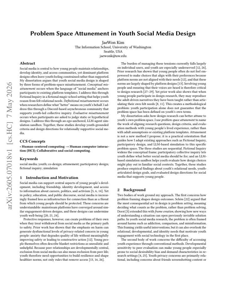 First page