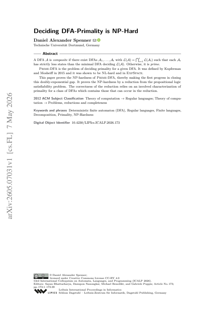 First page