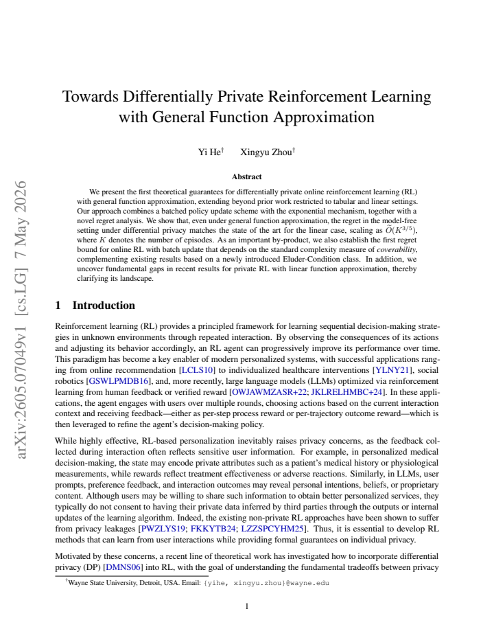 First page