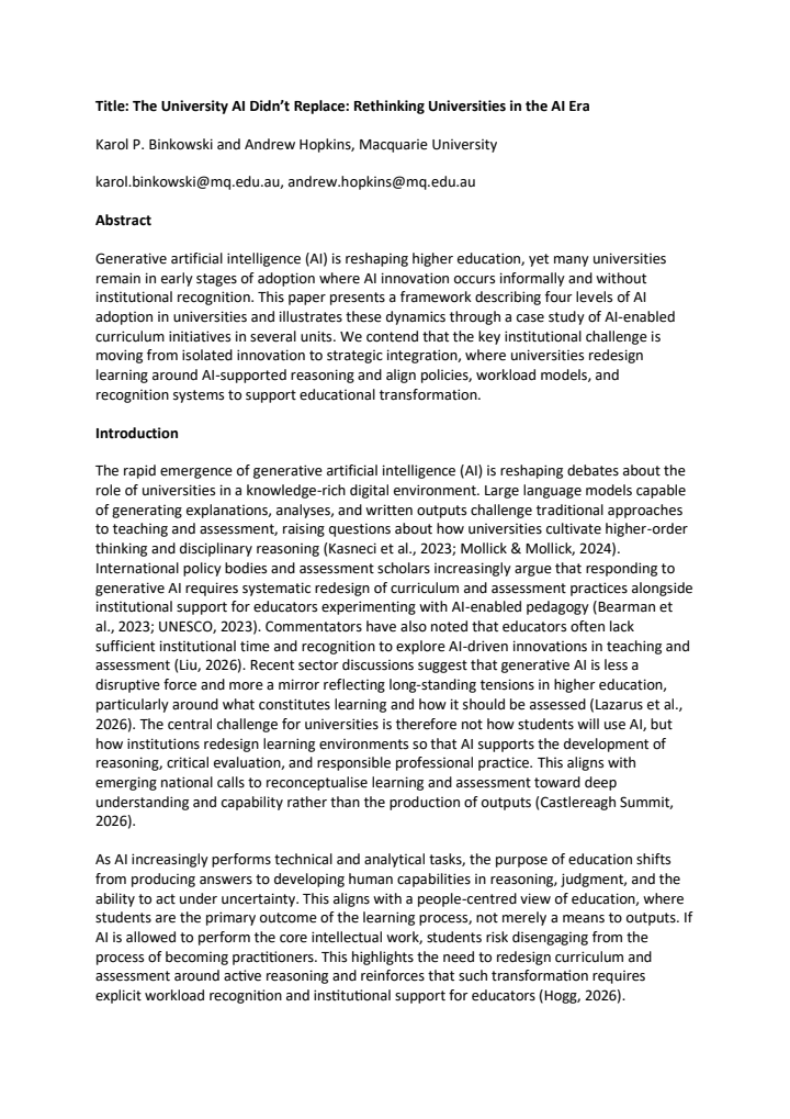 First page