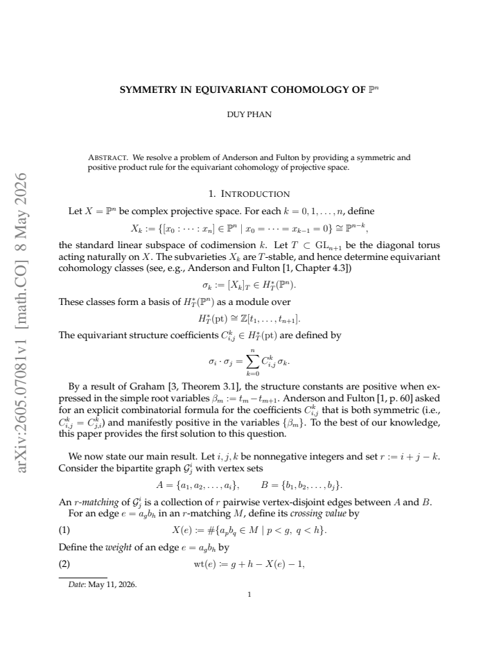 First page