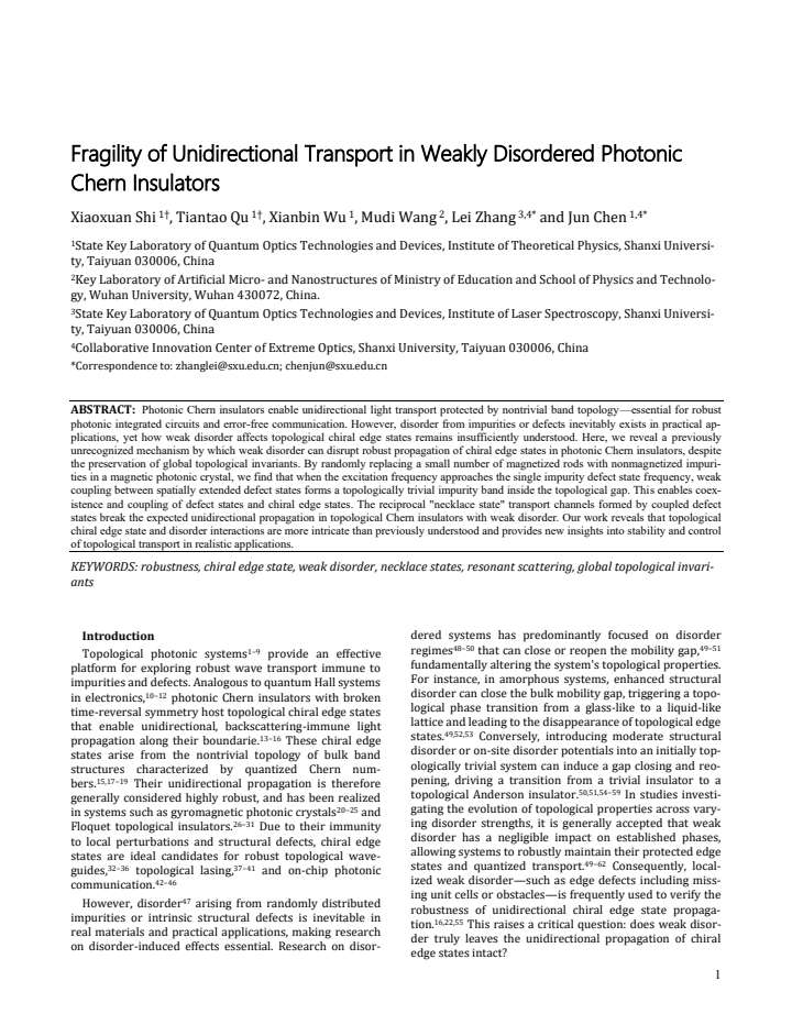 First page