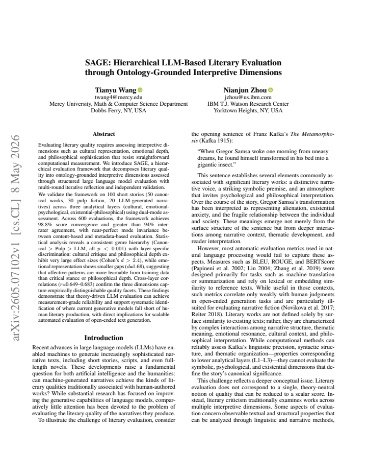 First page
