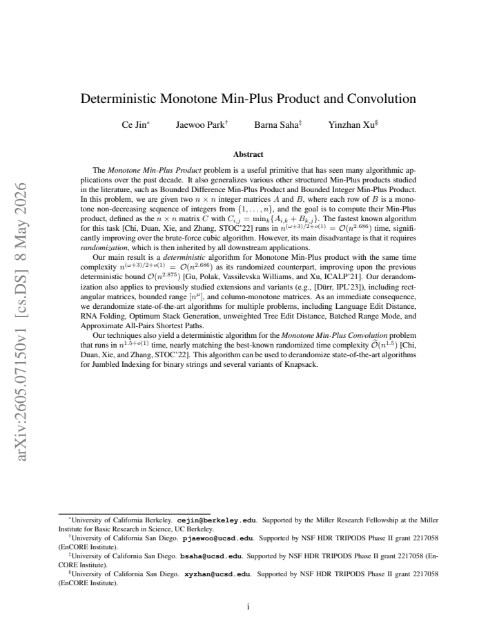 First page