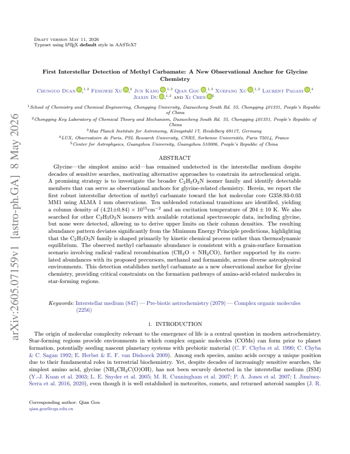 First page