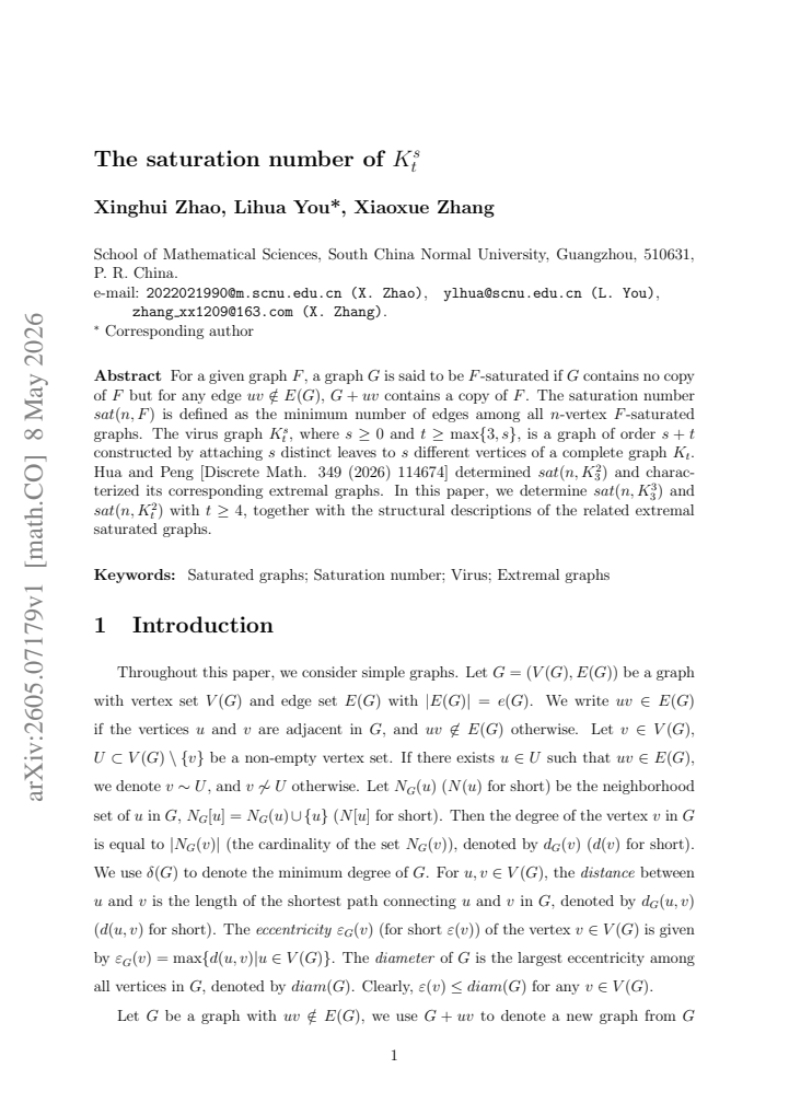 First page